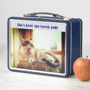 Cat Sitter Humour  Metal Lunch Box