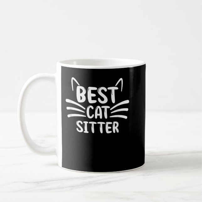 Cat Sitter Thank You Gifts T-Shirt Coffee Mug (Left)