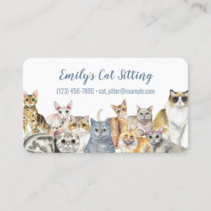 Cat Sitting Business Card