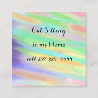 Cat Sitting Business Card
