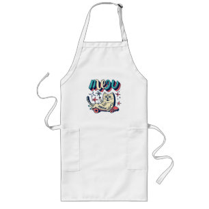 Cat Skating Meow Long Apron