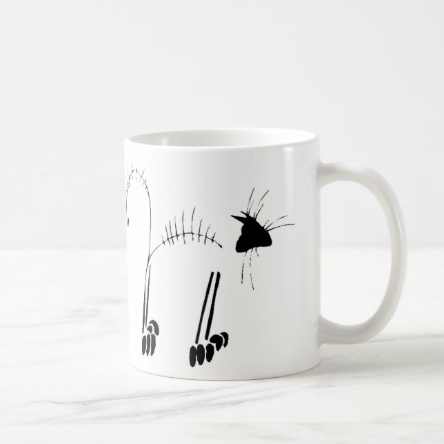 Cat Skeleton Coffee Mug (Right)