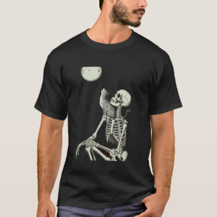 Cat Skeleton Halloween T-Shirt