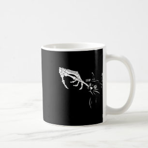 Cat Skeleton Hand Boop Halloween Cats Lover Pet Ow Coffee Mug