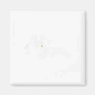 Cat Skeleton Hand Boop Halloween Cute Black Cats P Magnet