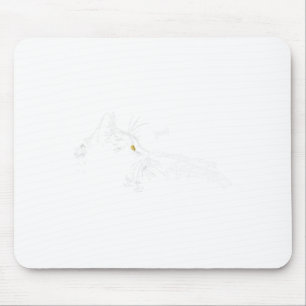 Cat Skeleton Hand Boop Halloween Cute Black Cats P Mouse Pad