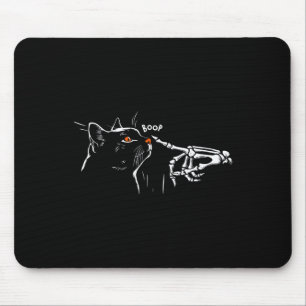 Cat Skeleton Hand Boop Halloween Pet Women Girls K Mouse Pad