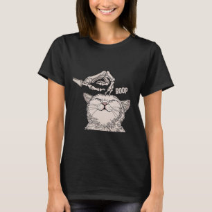 Cat Skeleton Hand Boop Halloween Pet Women Girls K T-Shirt