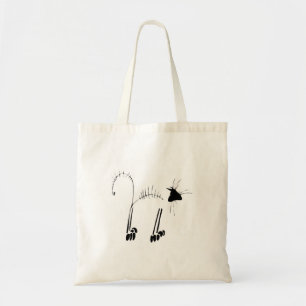 Cat Skeleton Tote Bag
