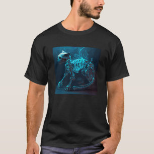 Cat Skeleton Underwater T-Shirt