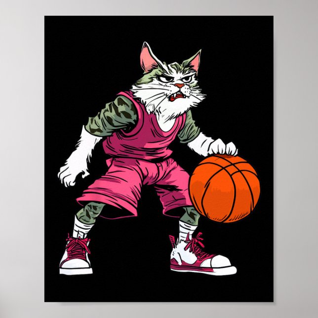 Cat Sketll Player Sketll Cat  Poster (Front)
