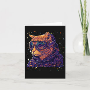 Cat Ski Snowboard Goggles Funny Skiing Snowboardin Card