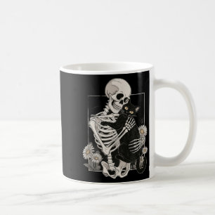 Cat Skull Kitten Cute Skeleton Halloween Men Women Coffee Mug
