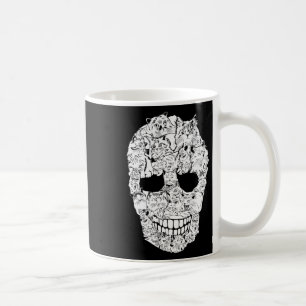 Cat Skull Kitty Skeleton Halloween Costume Scary C Coffee Mug