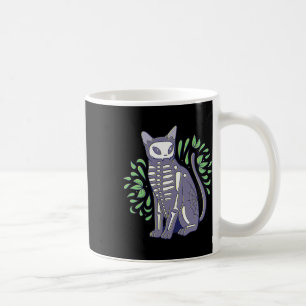 Cat Skull Shirt - Kitty Skeleton Halloween Costume Coffee Mug