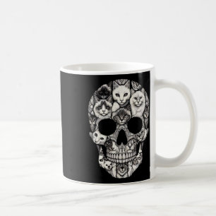Cat Skull Skeleton Halloween Costume Skull Cat  Coffee Mug