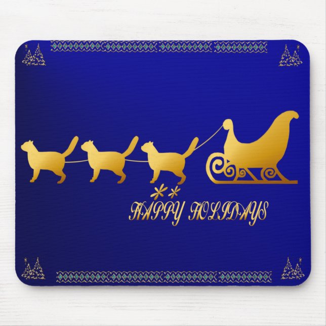 Cat Sled mousepad (Front)