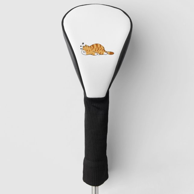 Cat sleep golf head cover (Front)