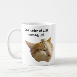 Cat Sleeping on the Job Coffee Mug