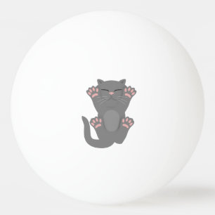 Cat Sleeping Ping Pong Ball