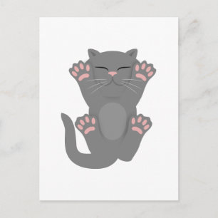 Cat Sleeping Postcard