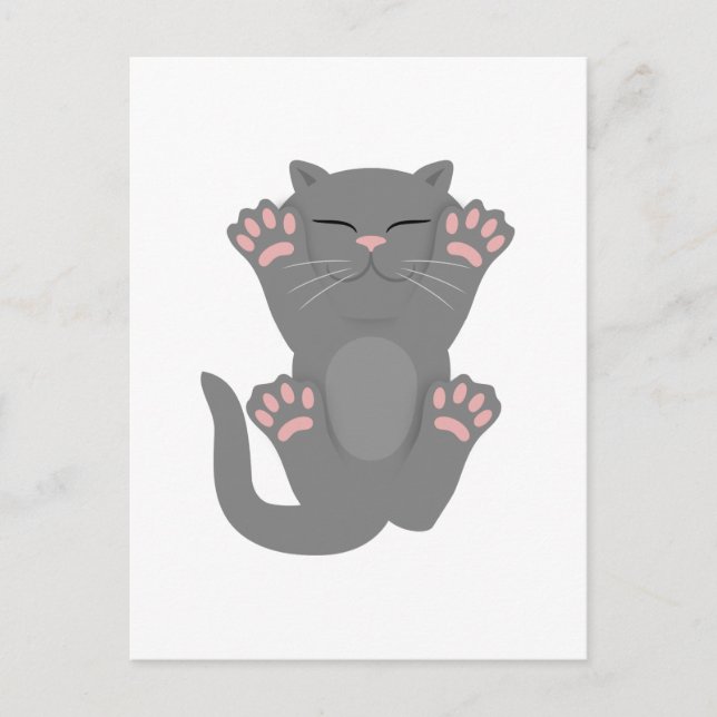 Cat Sleeping Postcard (Front)