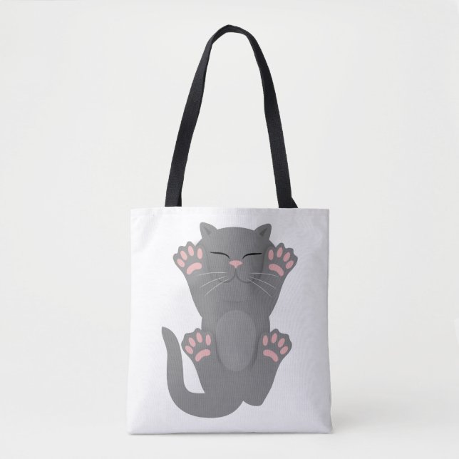 Cat Sleeping Tote Bag (Front)