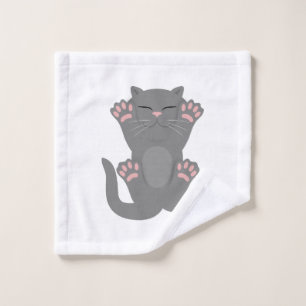 Cat Sleeping Wash Cloth
