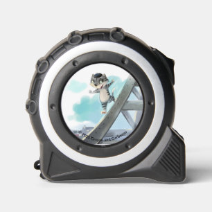 Cat Slides Eiffel Tower – Paris Tape Measure  1