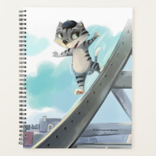 Cat Slides Eiffel Tower – Paris Weekly Planner 