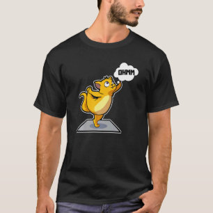 Cat Sloth Yoga Poses Sports Gymnastics Ohm Heartbe T-Shirt