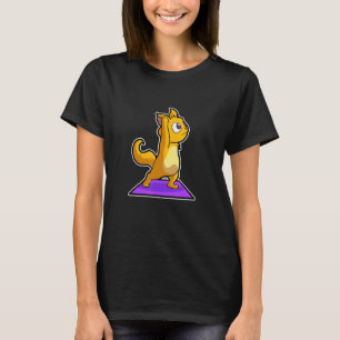Cat Sloth Yoga Poses Sports Gymnastics Ohm Heartbe T-Shirt
