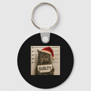 Cat Smoking Cigarette Christmas Funny Meme Cat Key Ring