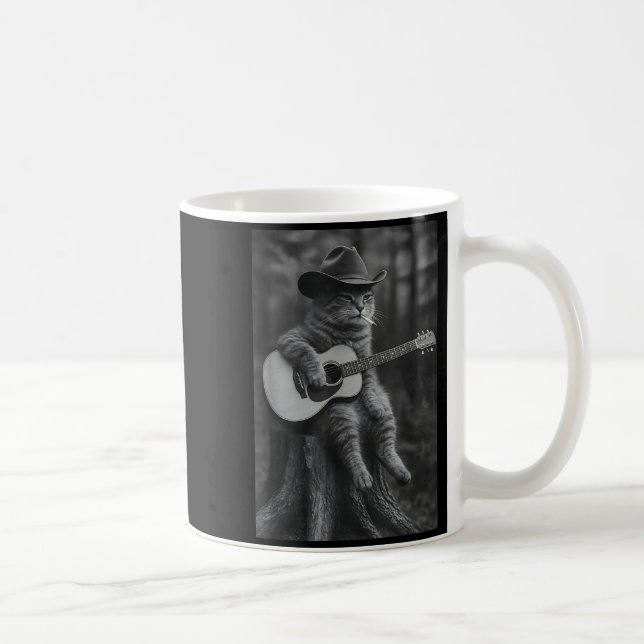 Cat Smoking Cigarette Racoon Ossum Funny Meme Cowb Coffee Mug (Right)