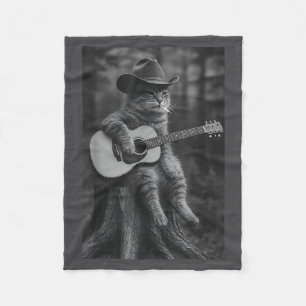 Cat Smoking Cigarette Racoon Ossum Funny Meme Cowb Fleece Blanket