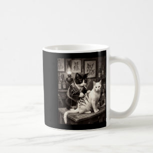 Cat Smoking Tattoo Vintage Inked Kitty Artist Funn Coffee Mug