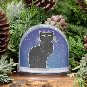 Cat Snow Globe Personalized Cat Lover Snow Globe