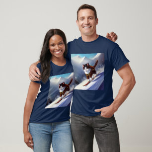 Cat Snowboarding T-Shirt