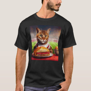 Cat Soccer Steak T-Shirt