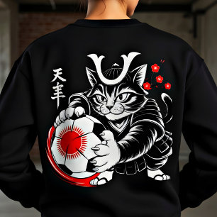 Cat Soccer Sweatshirt for Women Anime Fans & Foot