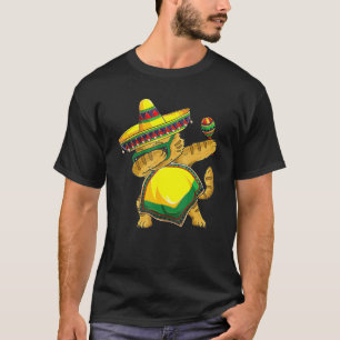 Cat Sombrero Dabbing Cinco De Mayo Mexican  Cat T-Shirt