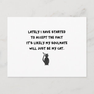 Cat Soulmate Postcard