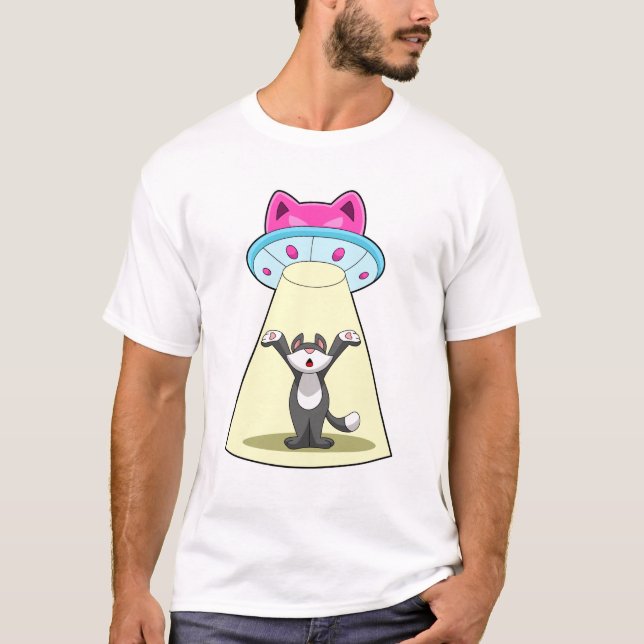 Cat Spaceship T-Shirt (Front)