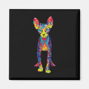 Cat Sphynx Funny Cat Lover Gifts For Men Magnet