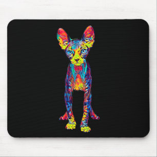 Cat Sphynx Funny Cat Lover Gifts For Men Mouse Pad