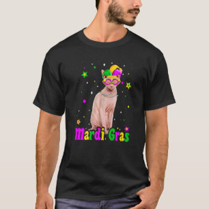 Cat Sphynx Mask Mardi Gras Carnivals Animals Cat T-Shirt