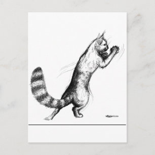 Cat Springing2 Postcard