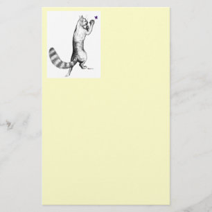 Cat Springing Stationery