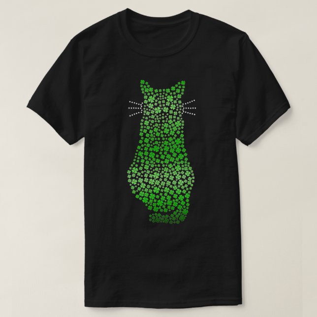 Cat St Patricks Cattys Catricks Day Girls Women Sh T-Shirt (Design Front)