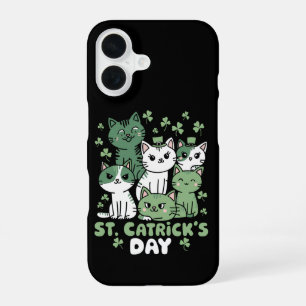 Cat St Patrick's Day Funny Catrick's Day iPhone 16 Case